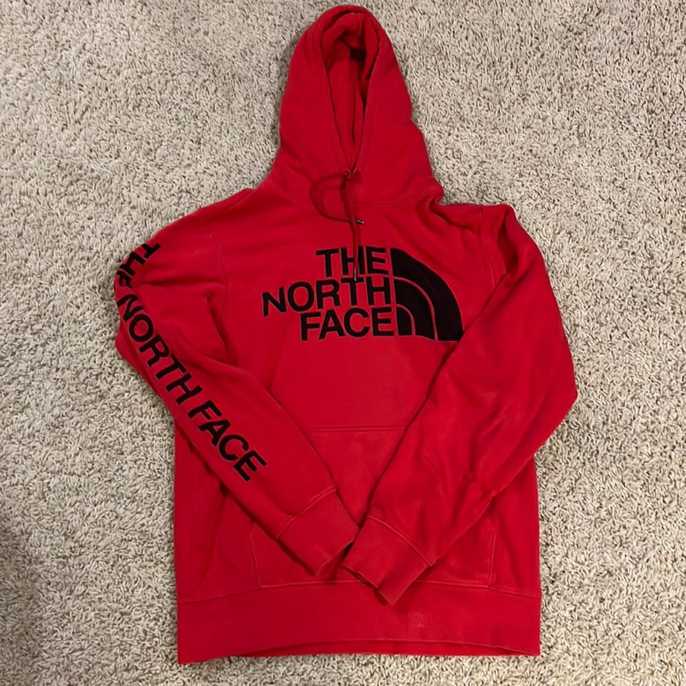 North Face Red Men’s Sweatshirt Size Small